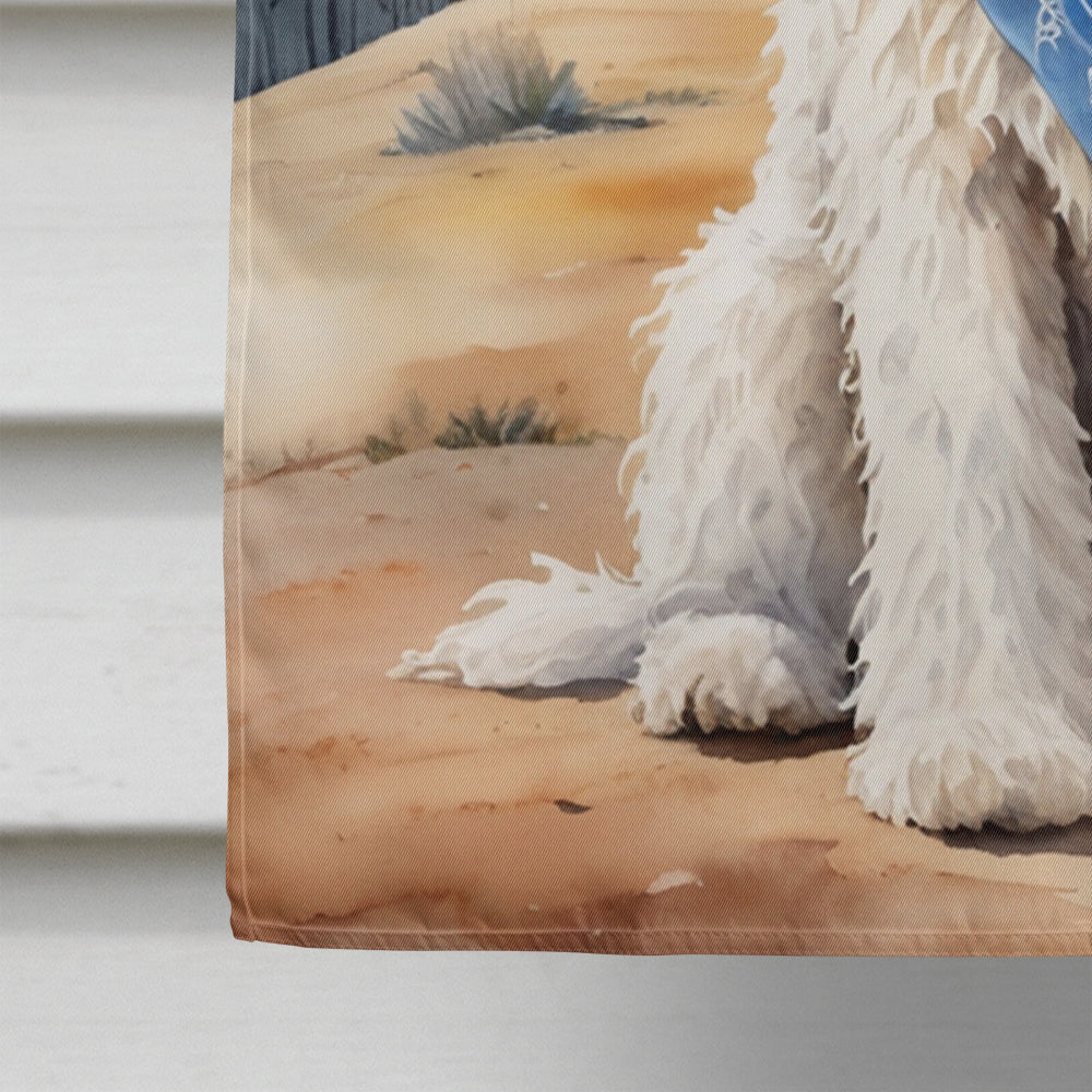 Komondor Cowboy Welcome House Flag