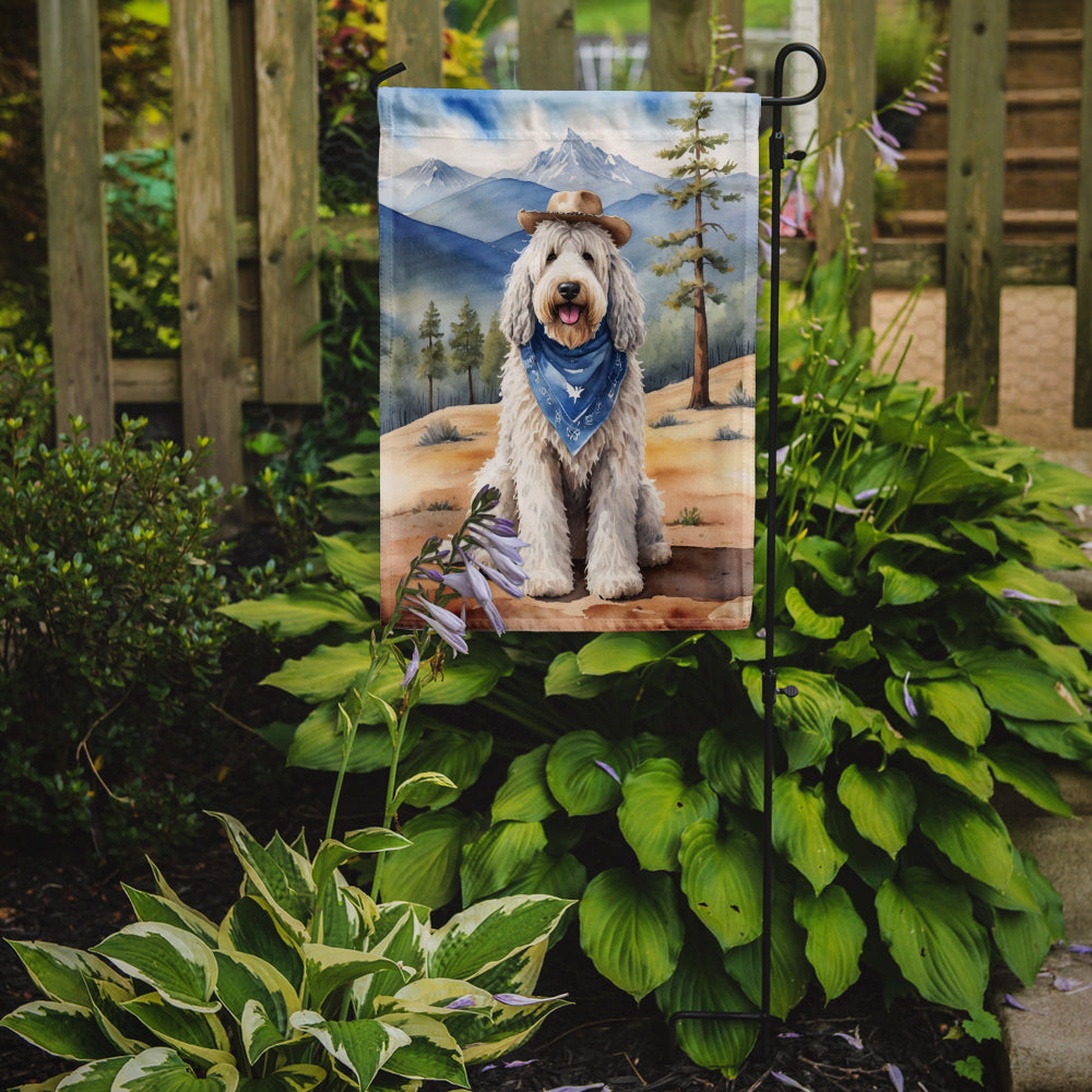 Buy this Komondor Cowboy Welcome Garden Flag