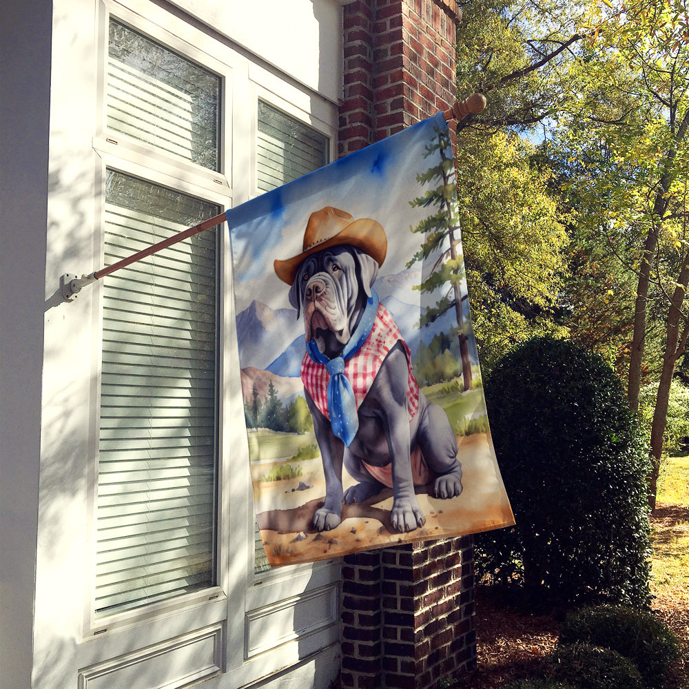 Buy this Neapolitan Mastiff Cowboy Welcome House Flag