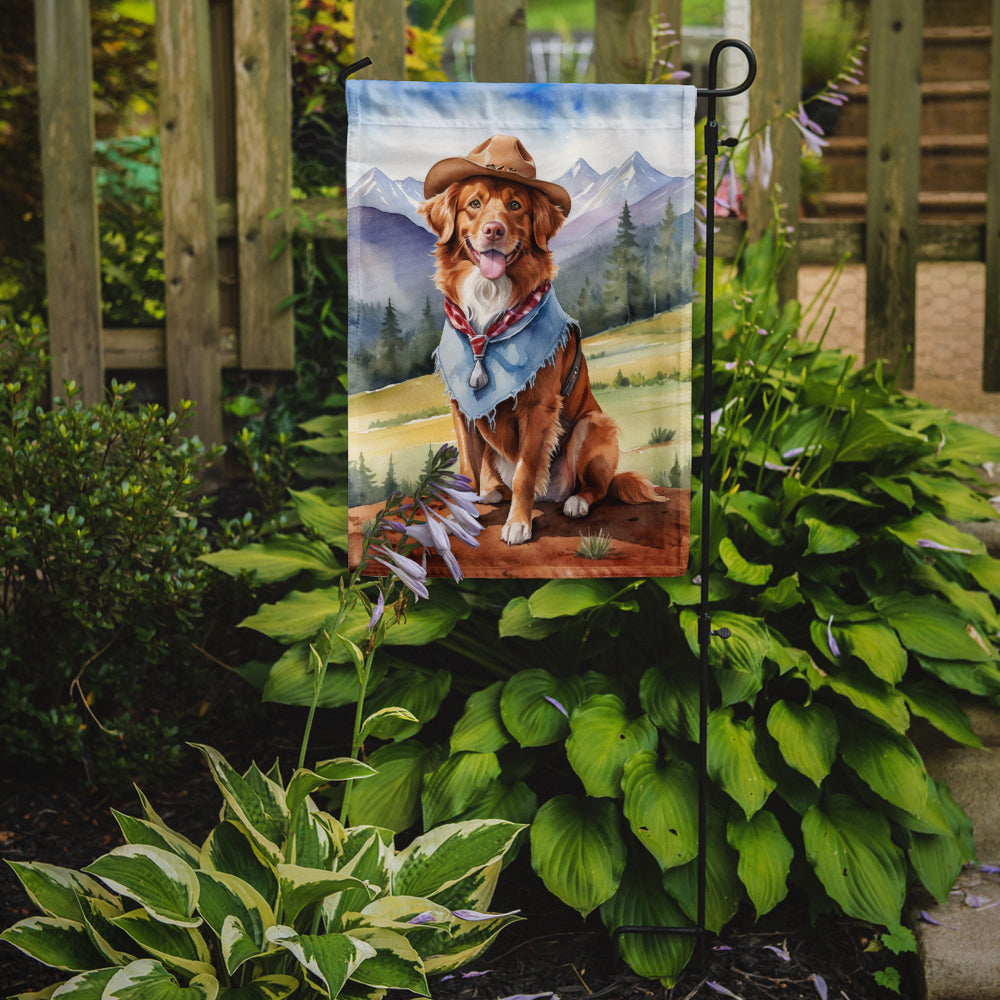 Nova Scotia Duck Tolling Retriever Cowboy Welcome Garden Flag