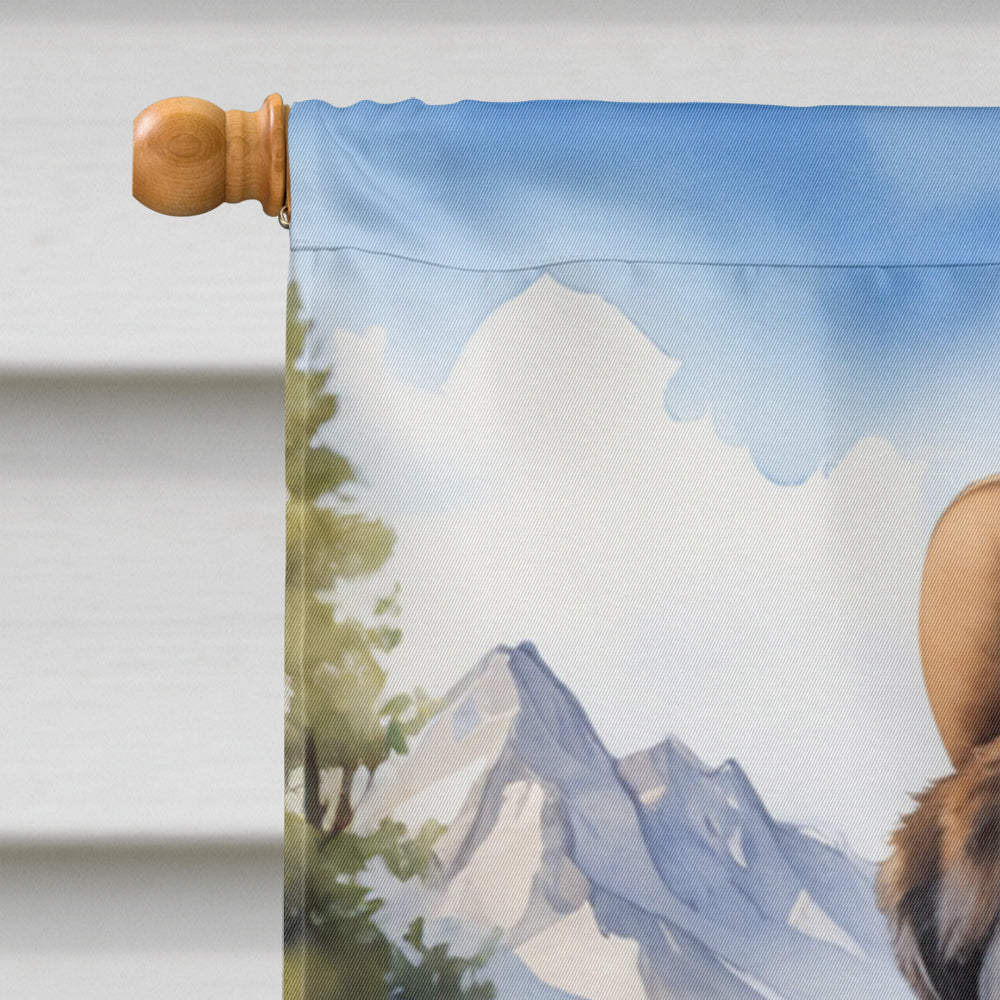 Saint Bernard Cowboy Welcome House Flag