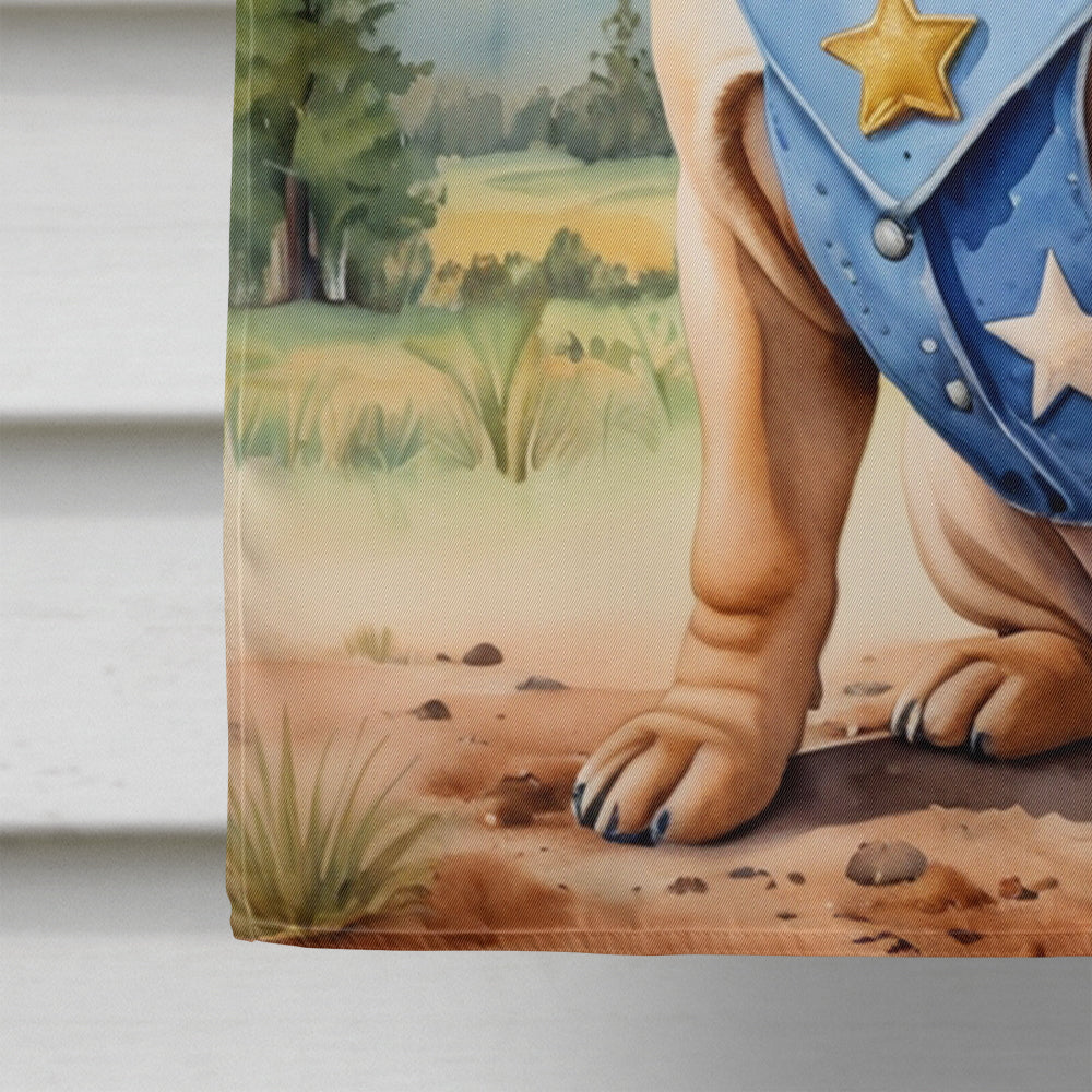 Shar Pei Cowboy Welcome House Flag