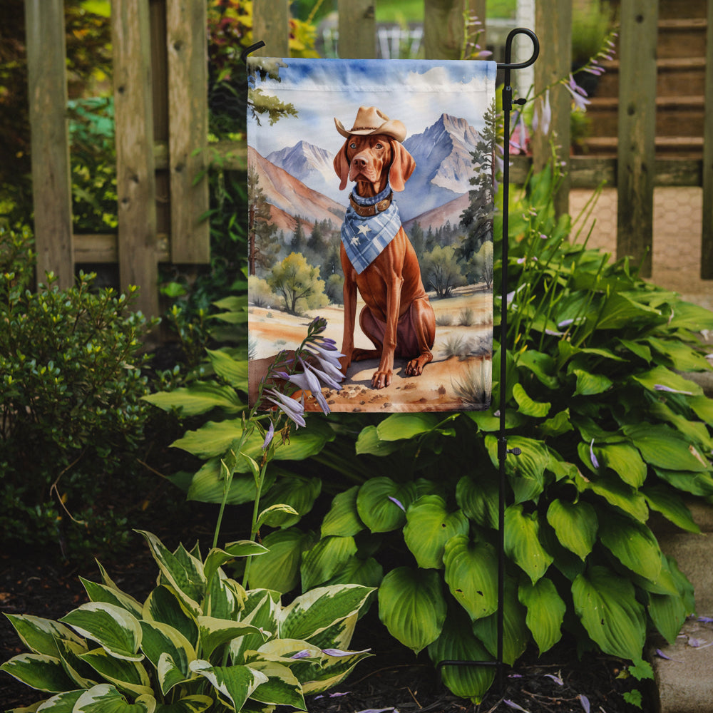 Buy this Vizsla Cowboy Welcome Garden Flag