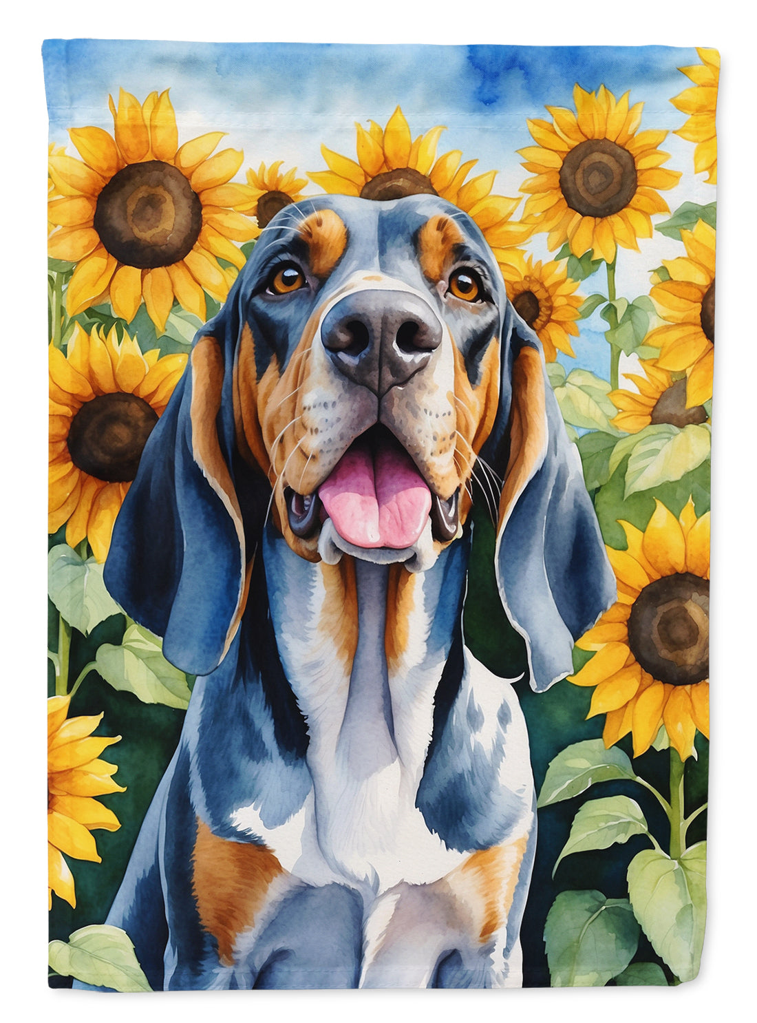 Buy this American English Coonhound in Sunflowers House Flag