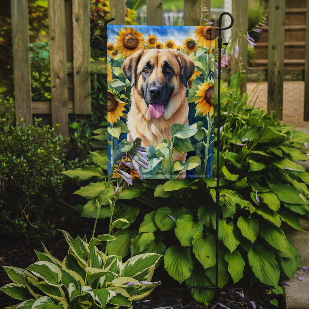 Buy this Anatolian Shepherd in Sunflowers Garden Flag