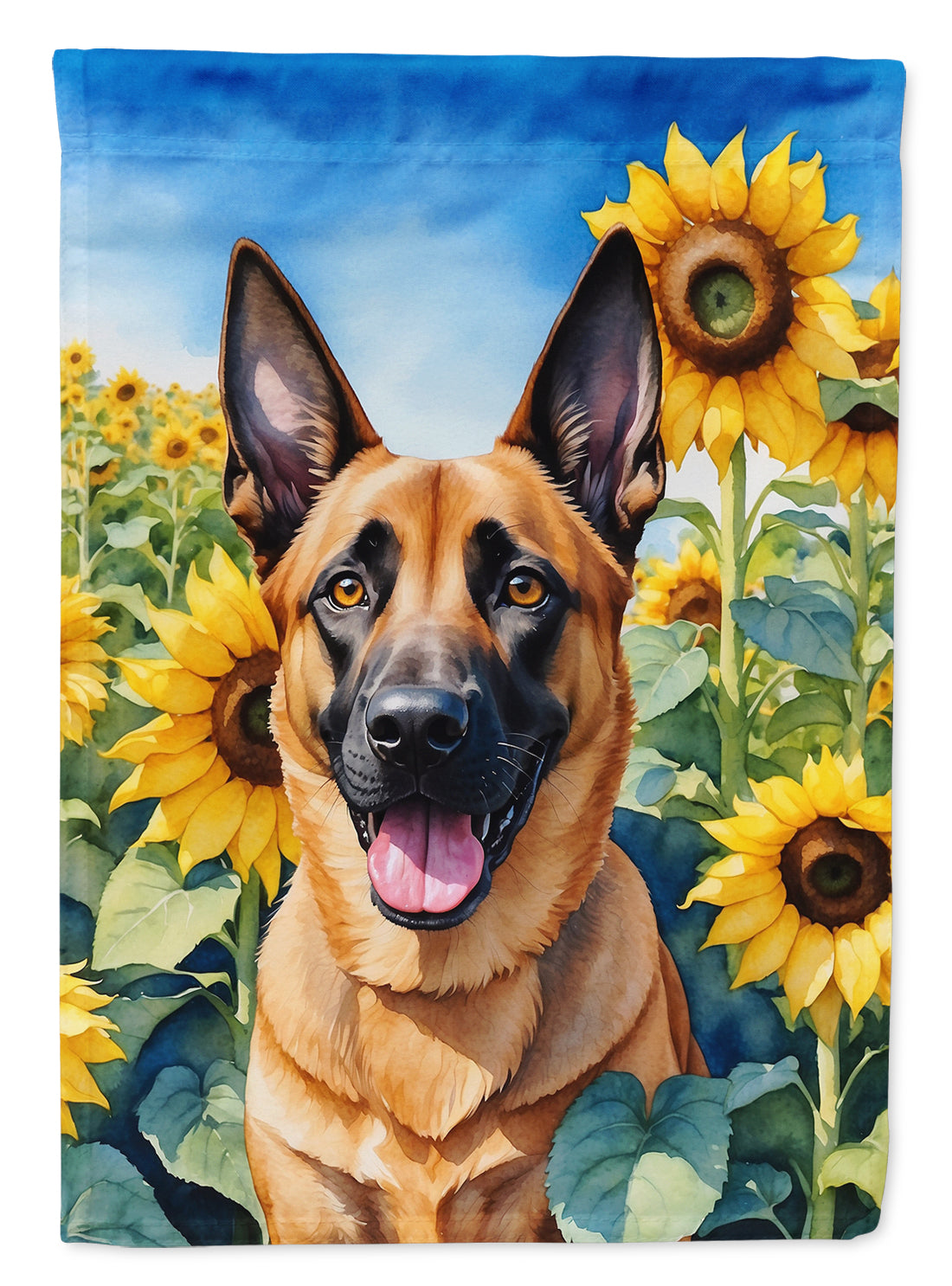 Buy this Belgian Malinois in Sunflowers Garden Flag