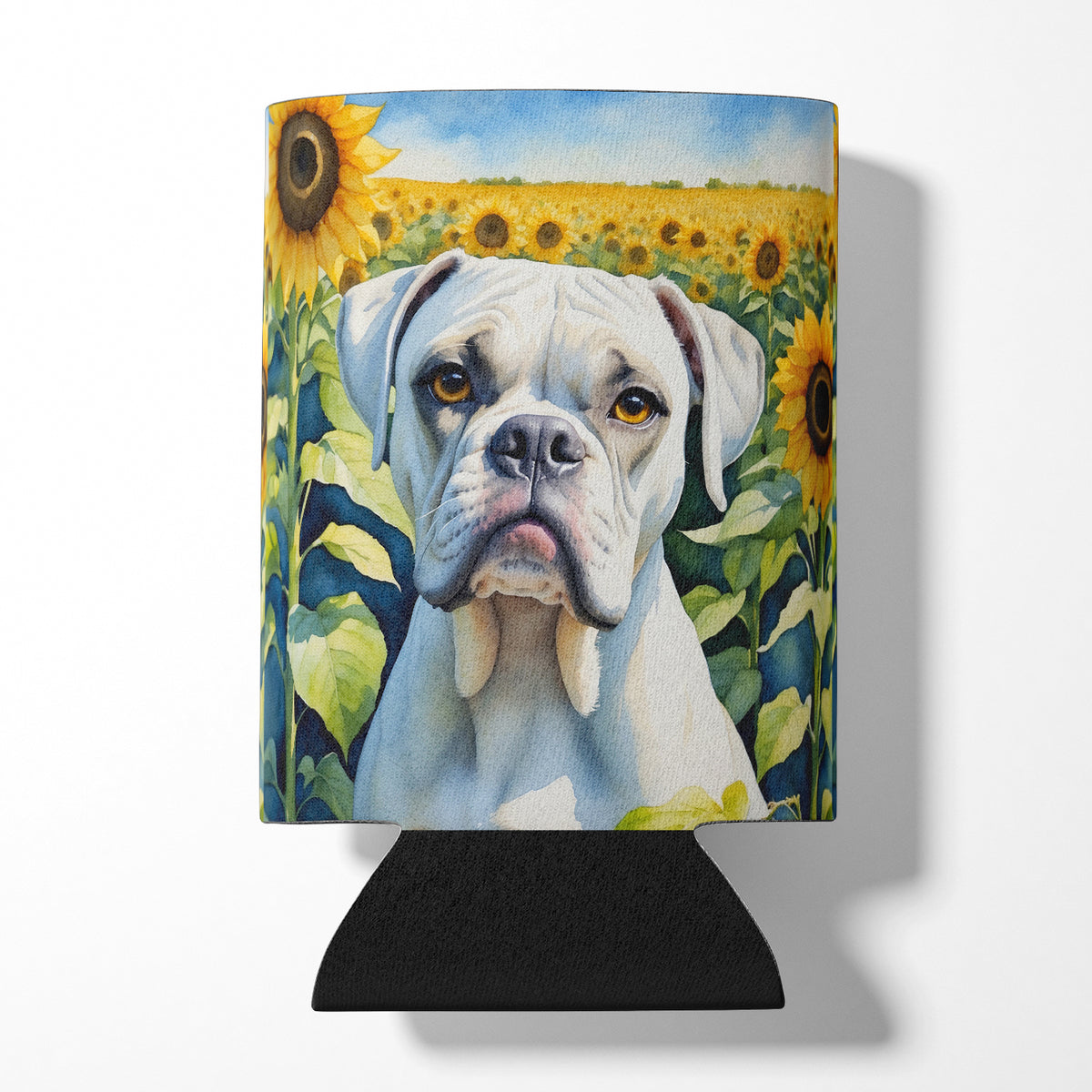 Buy this Boxer in Sunflowers Can or Bottle Hugger