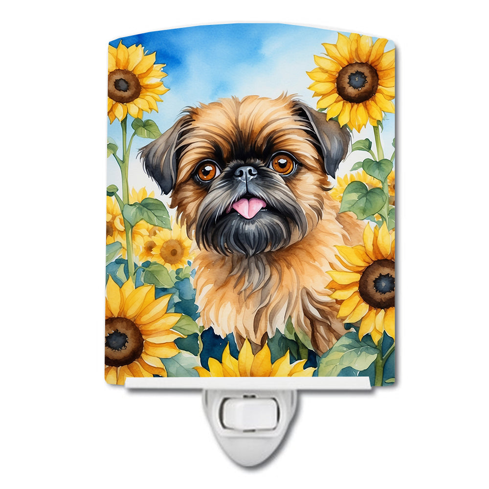 Buy this Brussels Griffon in Sunflowers Ceramic Night Light