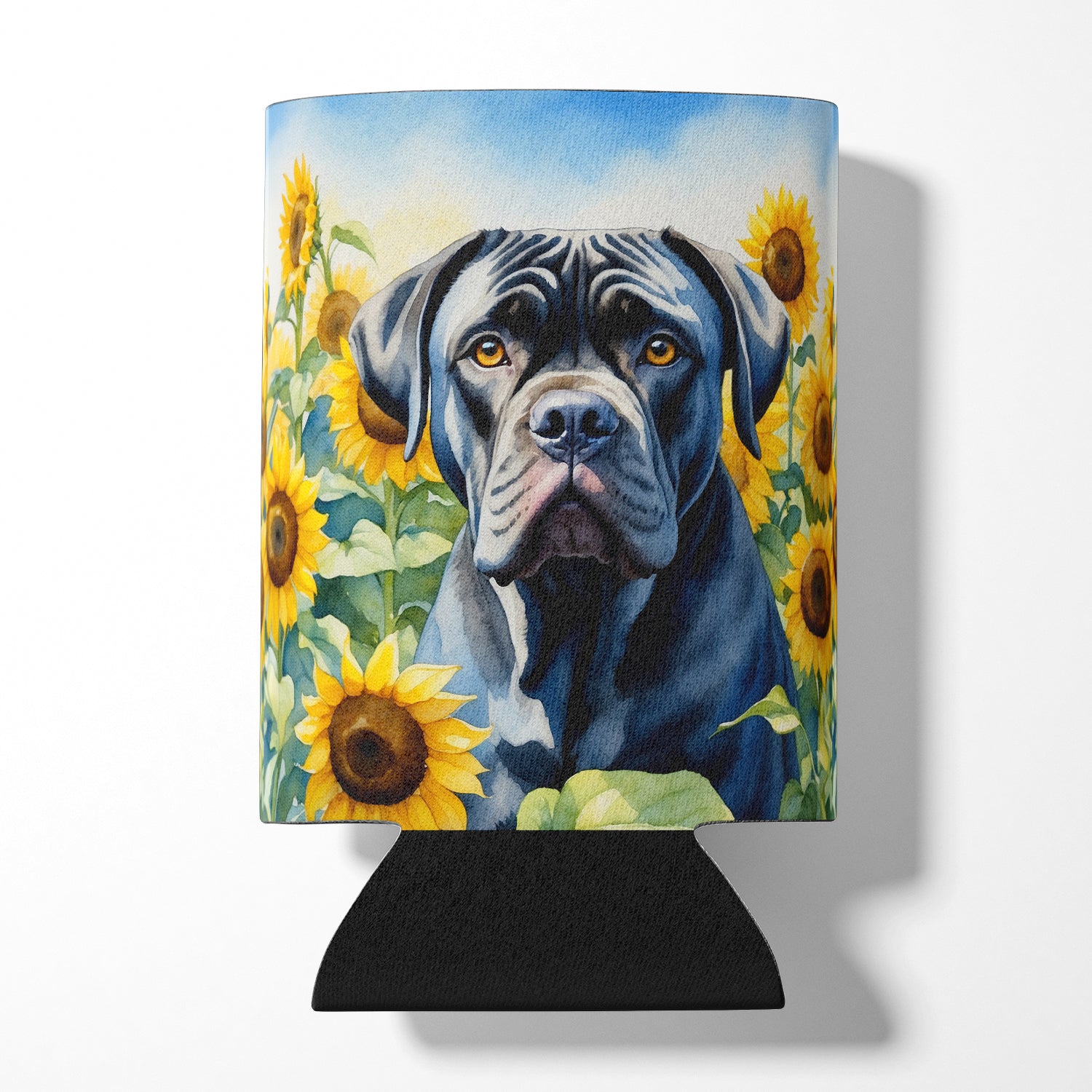 Buy this Cane Corso in Sunflowers Can or Bottle Hugger