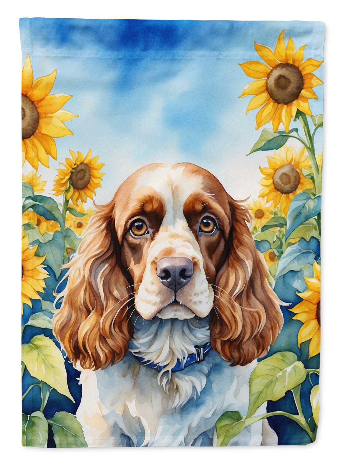 Buy this Cocker Spaniel in Sunflowers Garden Flag