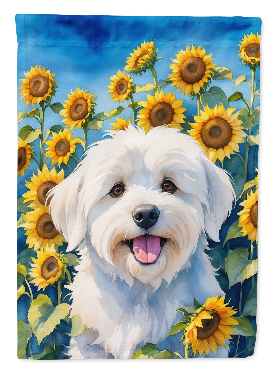 Buy this Coton de Tulear in Sunflowers Garden Flag