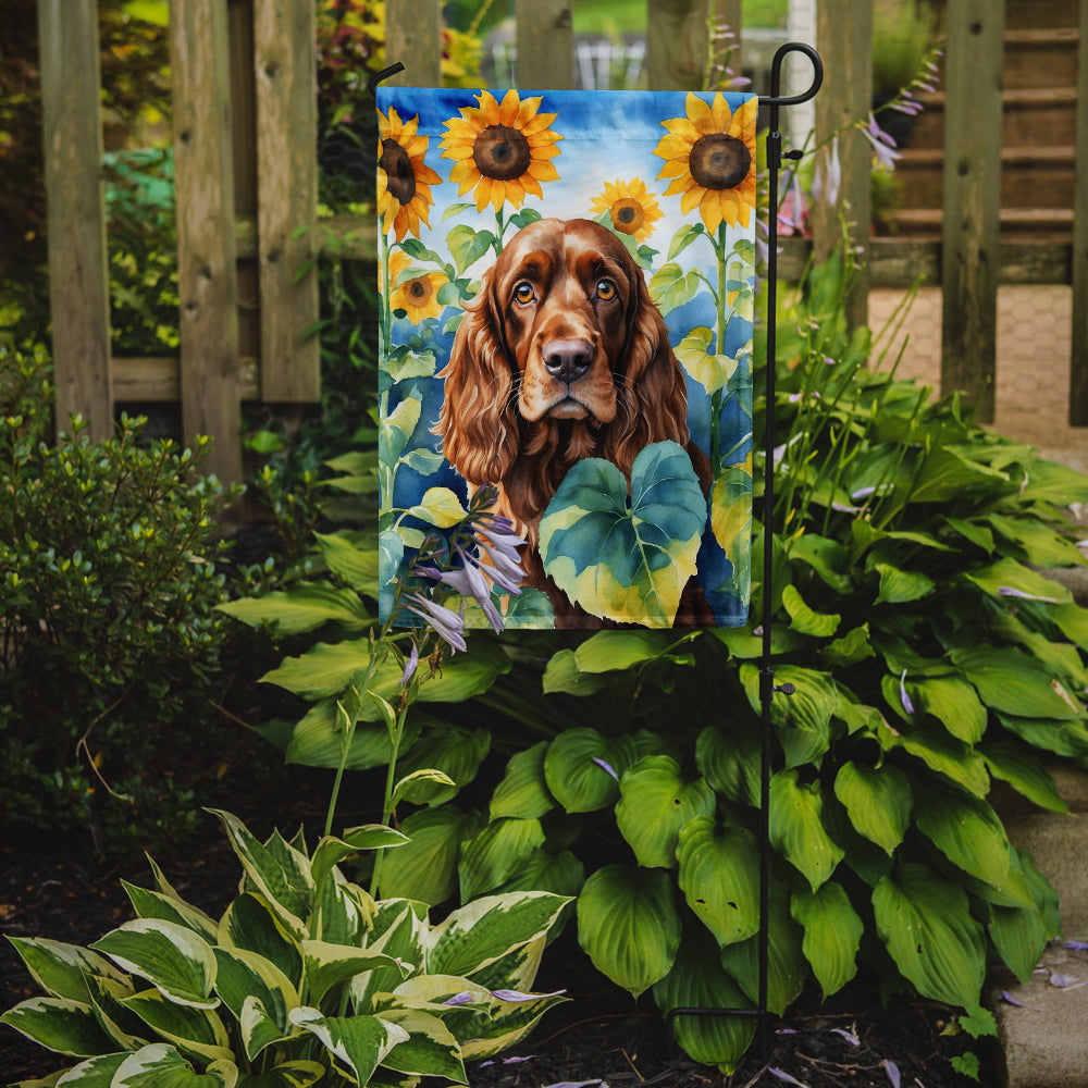 Buy this English Cocker Spaniel in Sunflowers Garden Flag