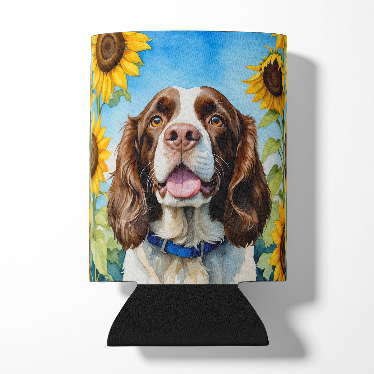 Buy this English Springer Spaniel in Sunflowers Can or Bottle Hugger