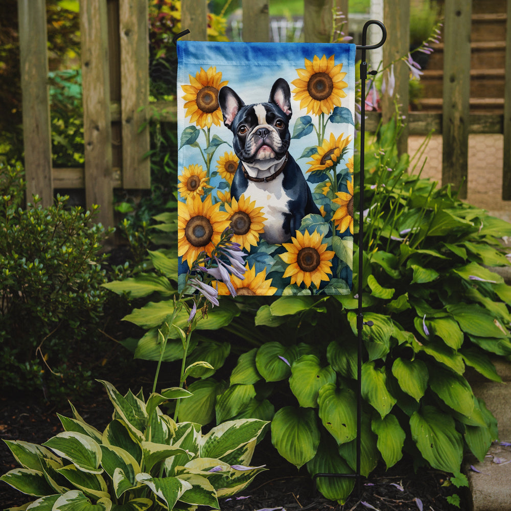 Buy this French Bulldog in Sunflowers Garden Flag