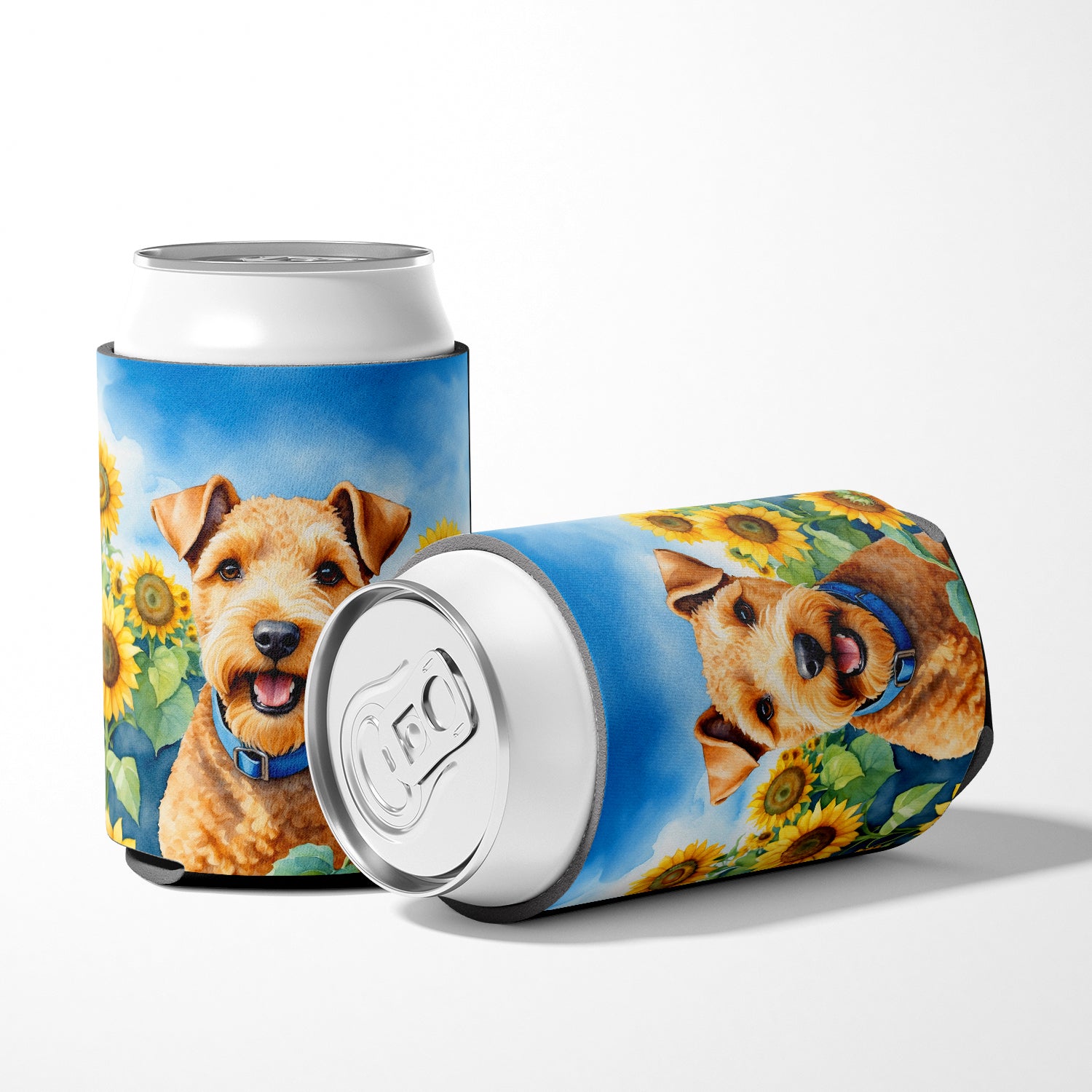 Lakeland Terrier in Sunflowers Can or Bottle Hugger