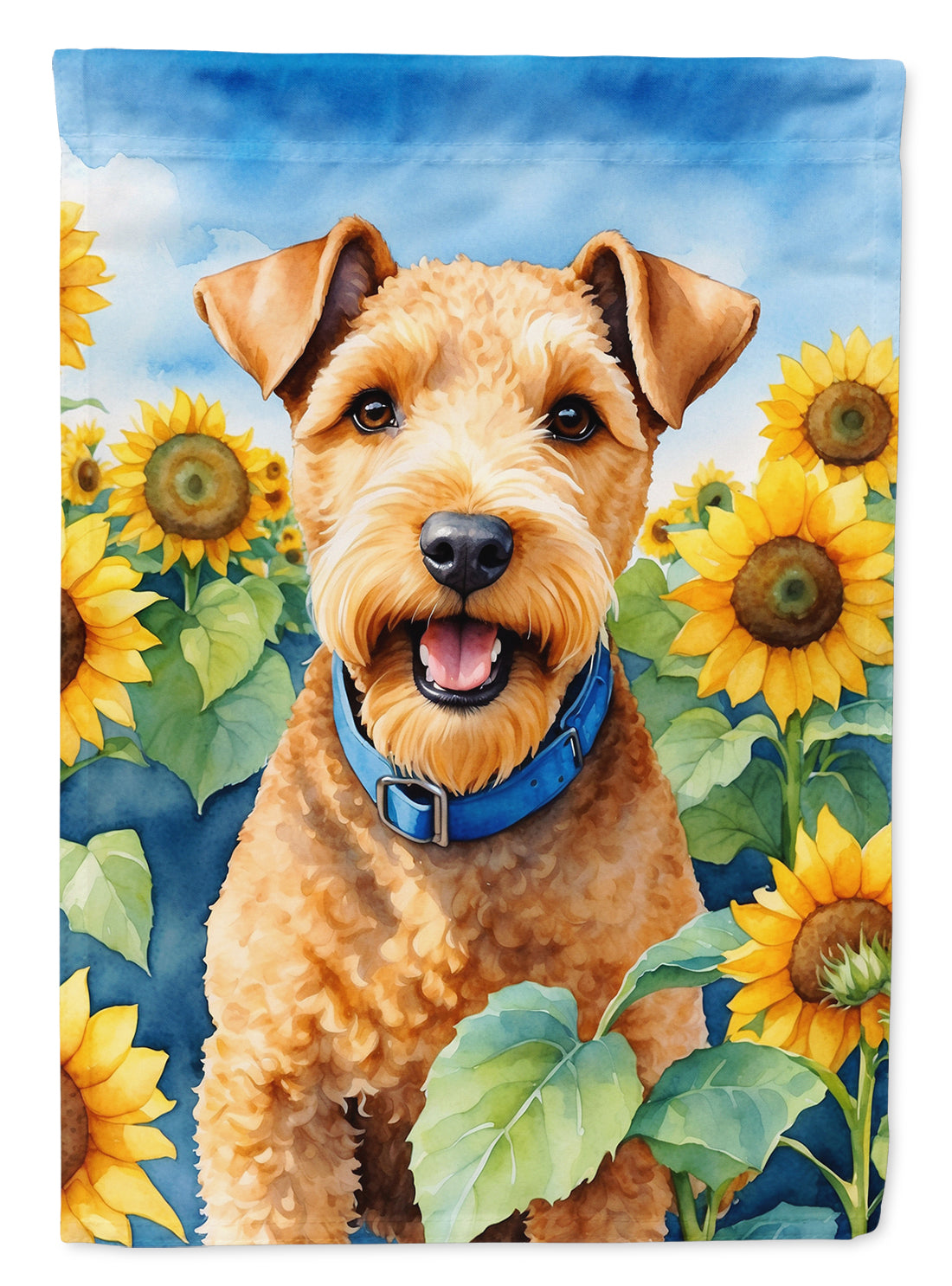 Buy this Lakeland Terrier in Sunflowers Garden Flag