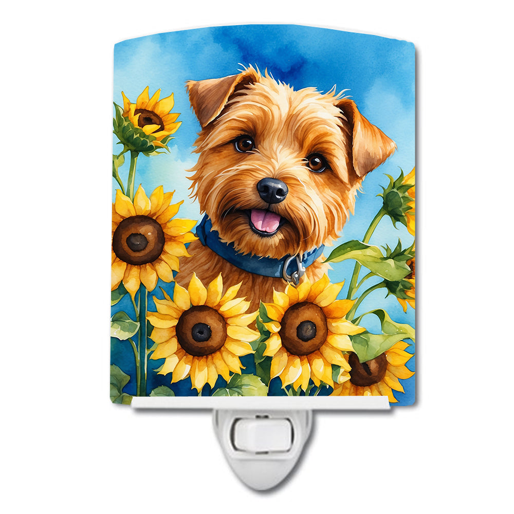 Buy this Norfolk Terrier in Sunflowers Ceramic Night Light