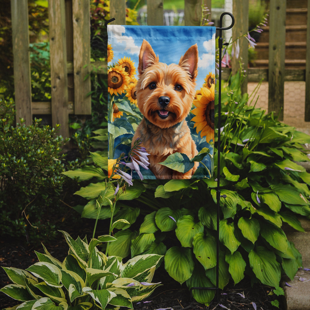 Buy this Norwich Terrier in Sunflowers Garden Flag