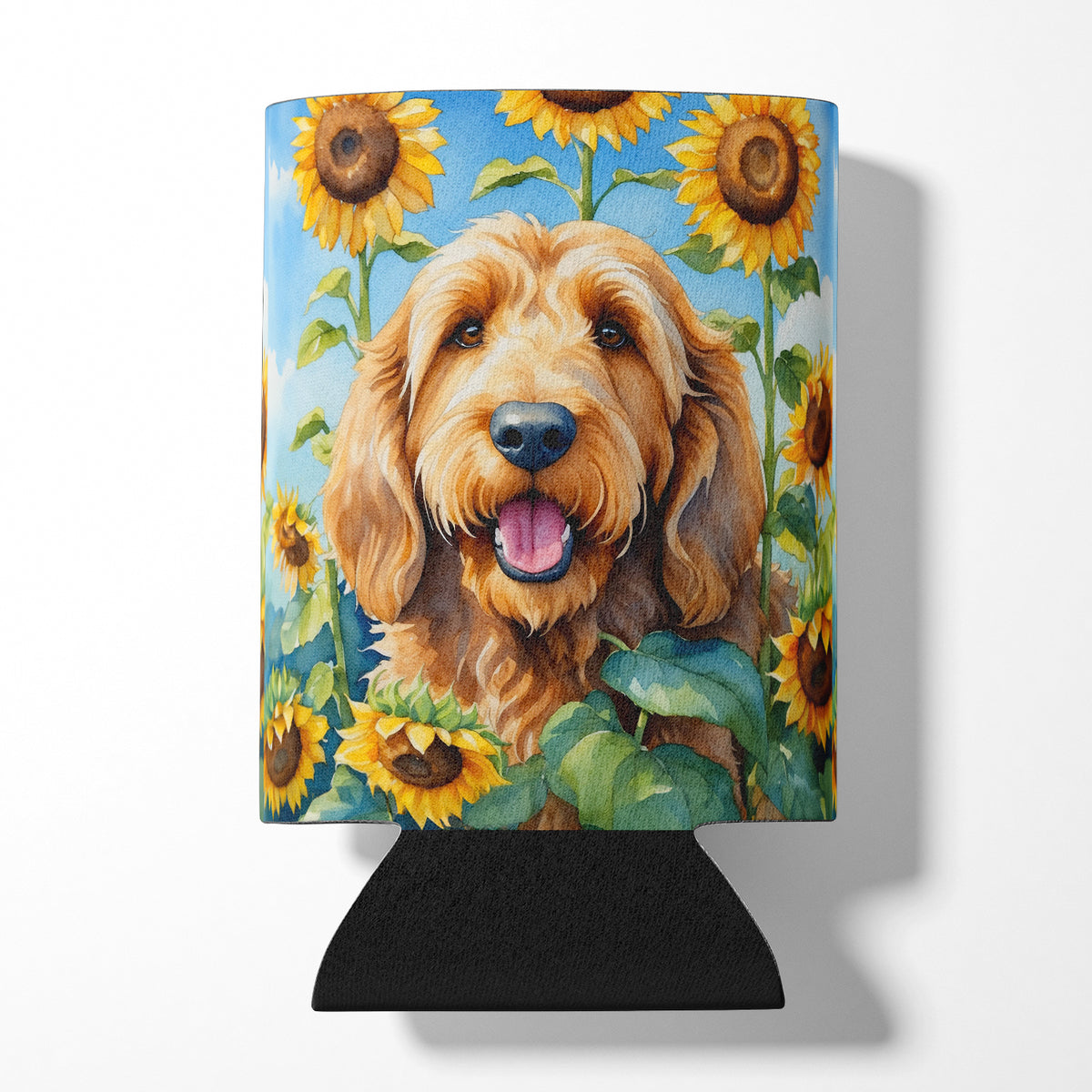 Buy this Otterhound in Sunflowers Can or Bottle Hugger