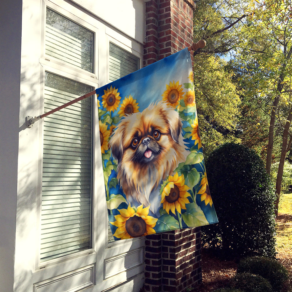 Buy this Pekingese in Sunflowers House Flag