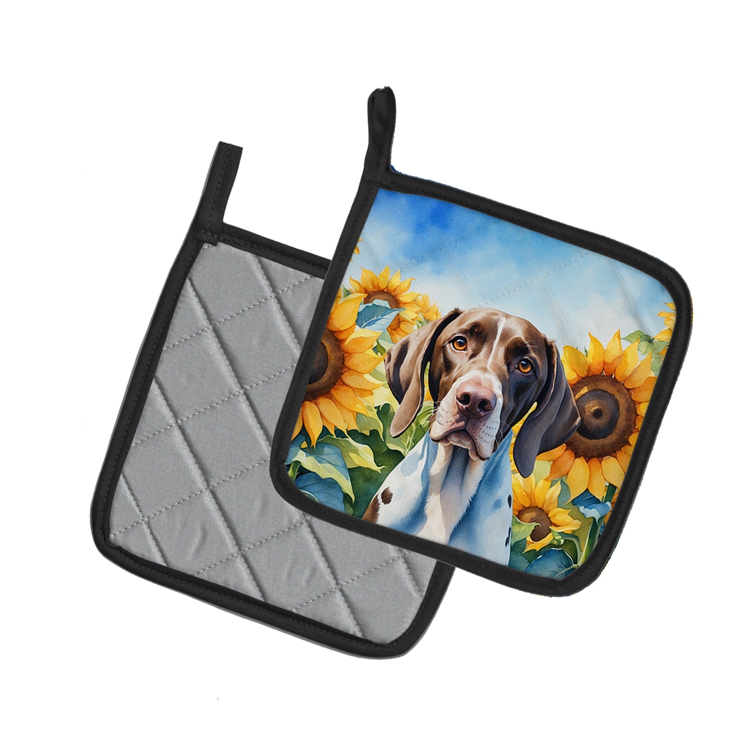 Buy this Pointer in Sunflowers Pair of Pot Holders