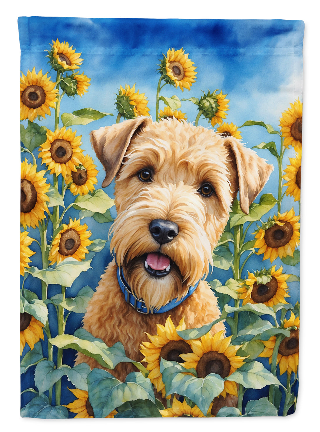 Buy this Wheaten Terrier in Sunflowers House Flag