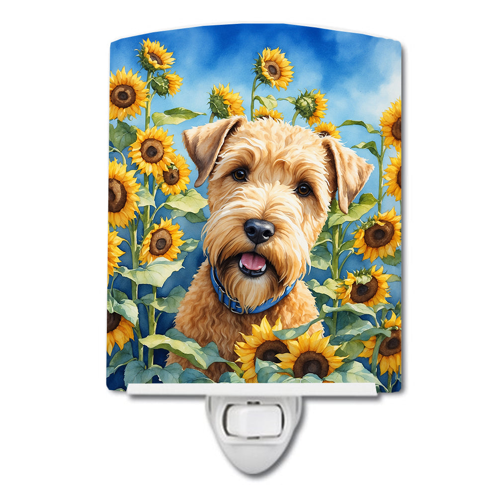 Buy this Wheaten Terrier in Sunflowers Ceramic Night Light