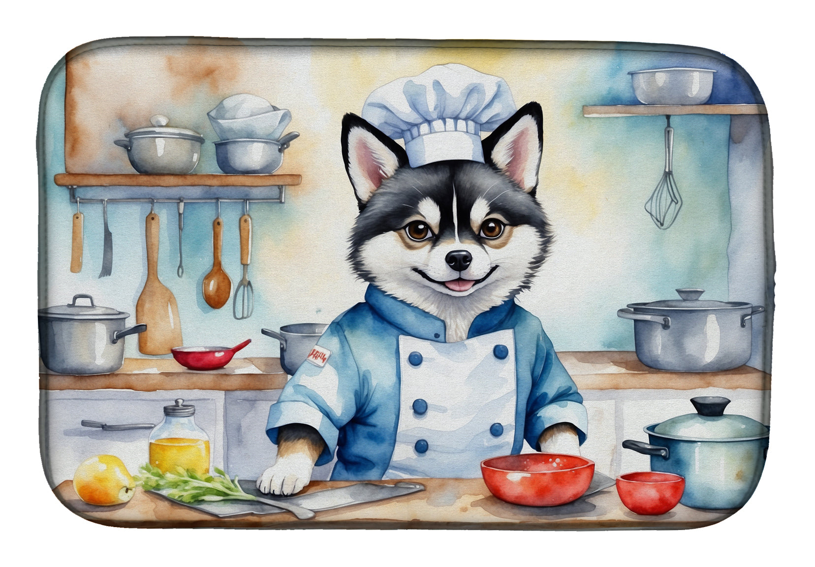 Buy this Alaskan Klee Kai The Chef Dish Drying Mat