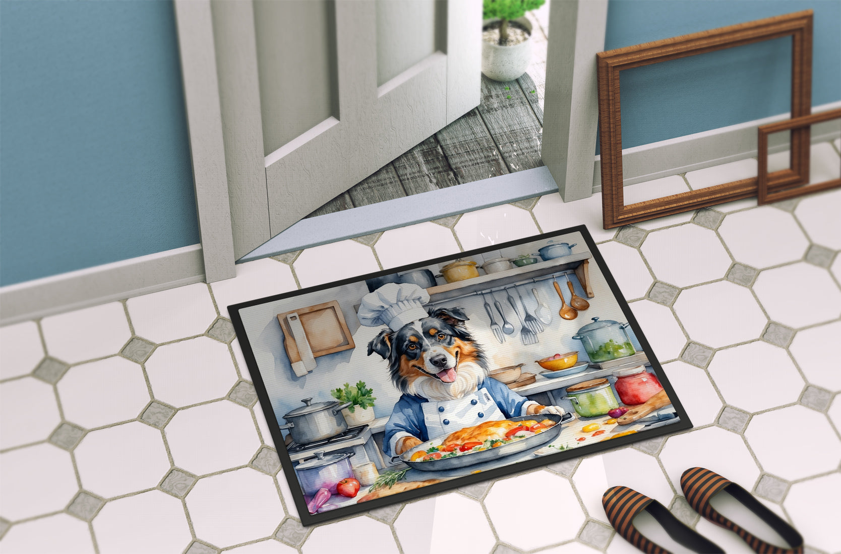 Australian Shepherd The Chef Doormat