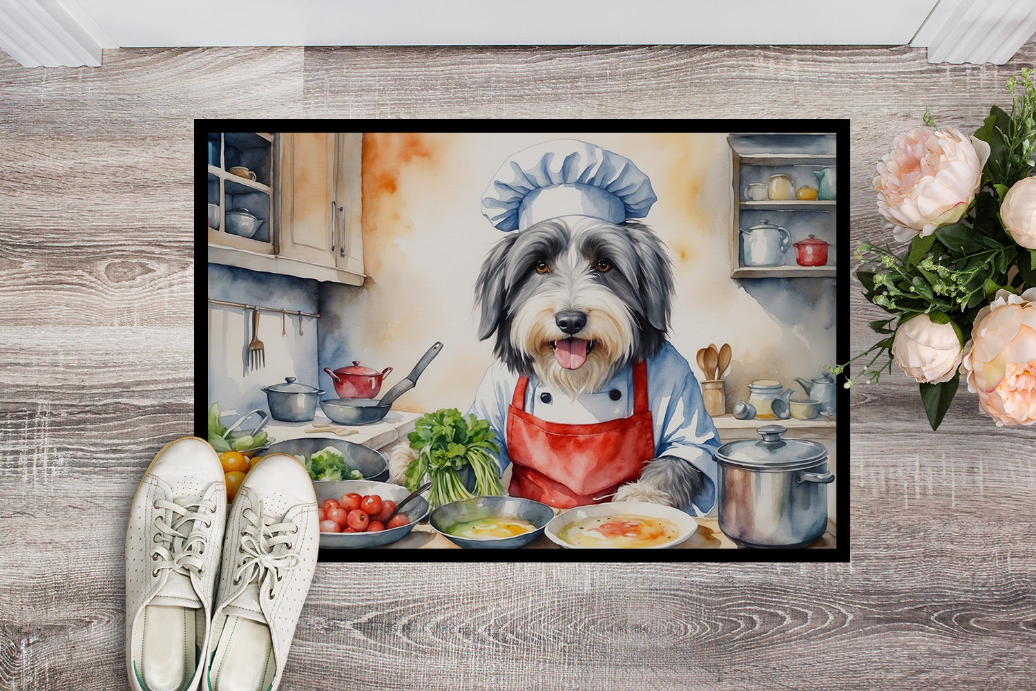 Buy this Bearded Collie The Chef Doormat