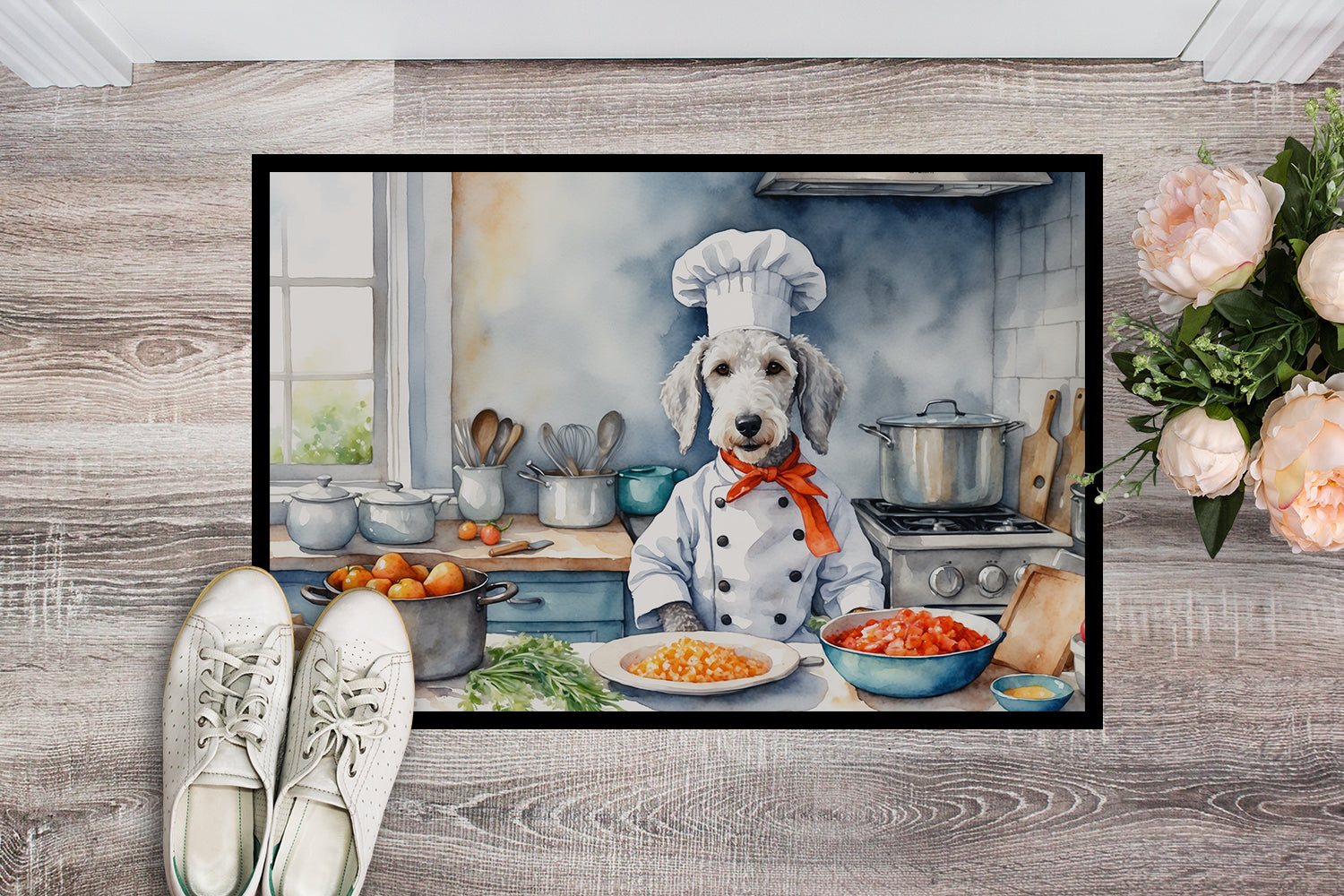 Buy this Bedlington Terrier The Chef Doormat