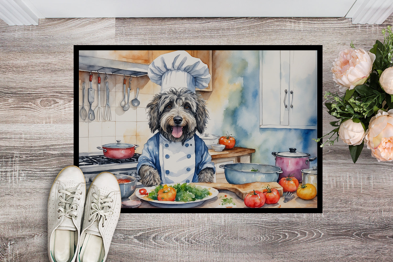 Buy this Bergamasco Sheepdog The Chef Doormat