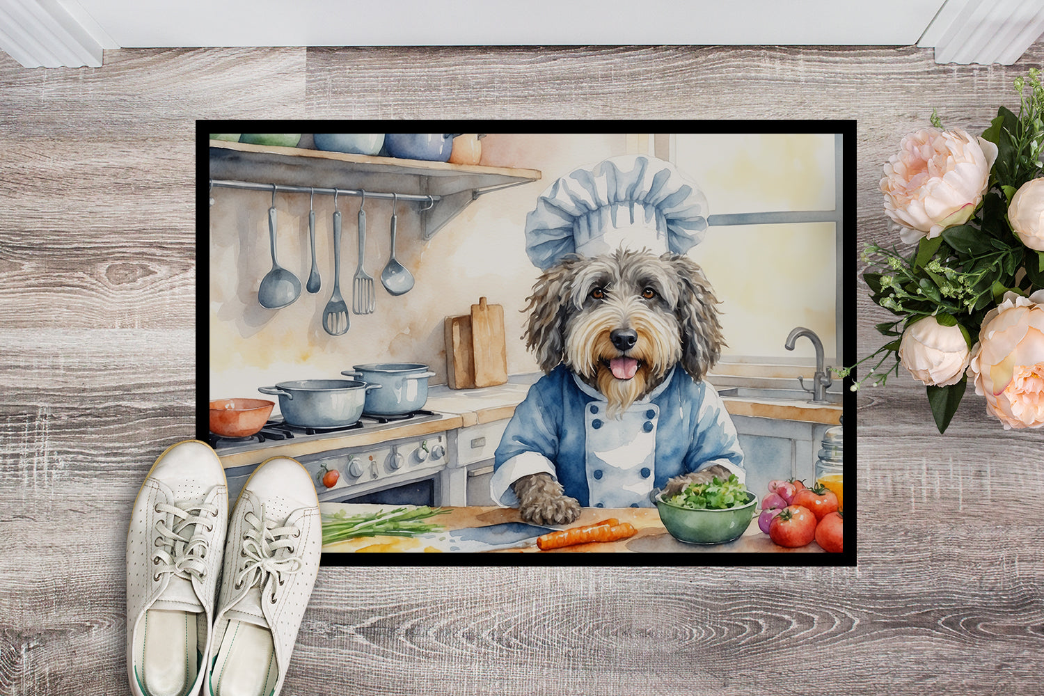 Buy this Bergamasco Sheepdog The Chef Doormat