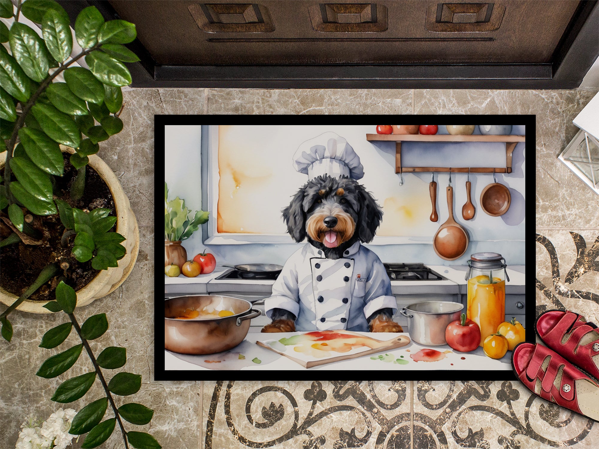 Bernedoodle The Chef Doormat