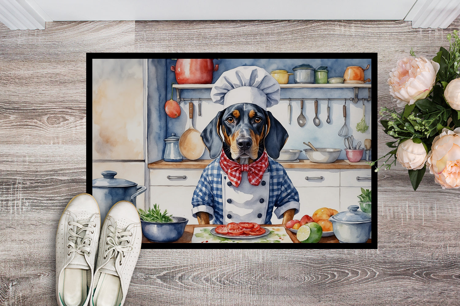 Bluetick Coonhound The Chef Doormat