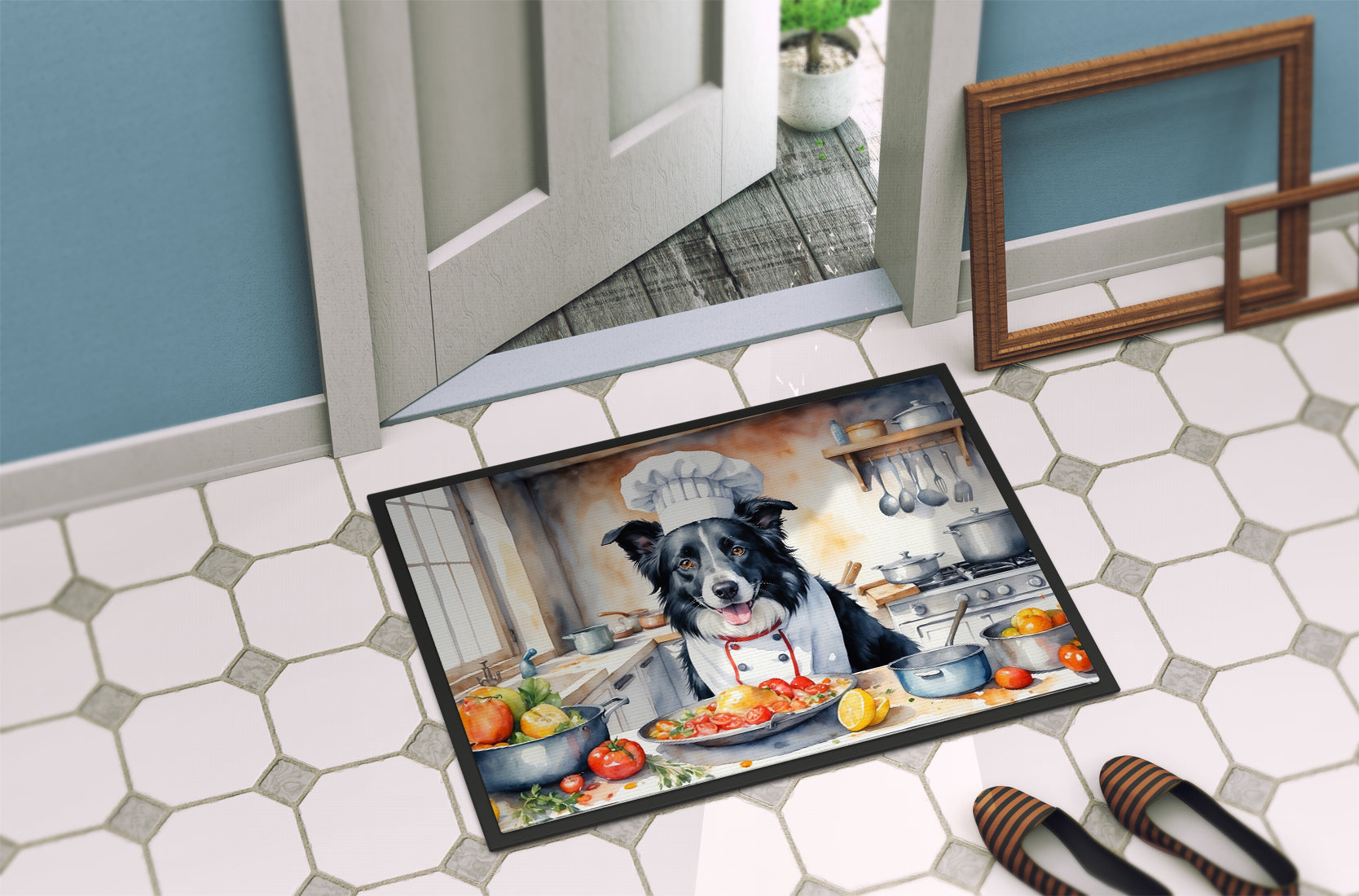 Border Collie The Chef Doormat