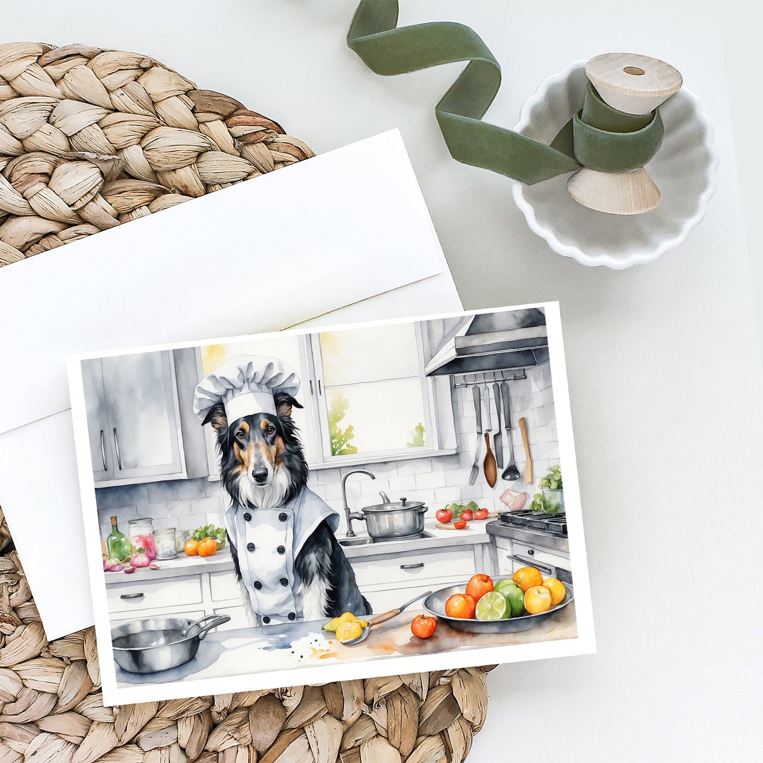 Buy this Borzoi The Chef Greeting Cards Pack of 8