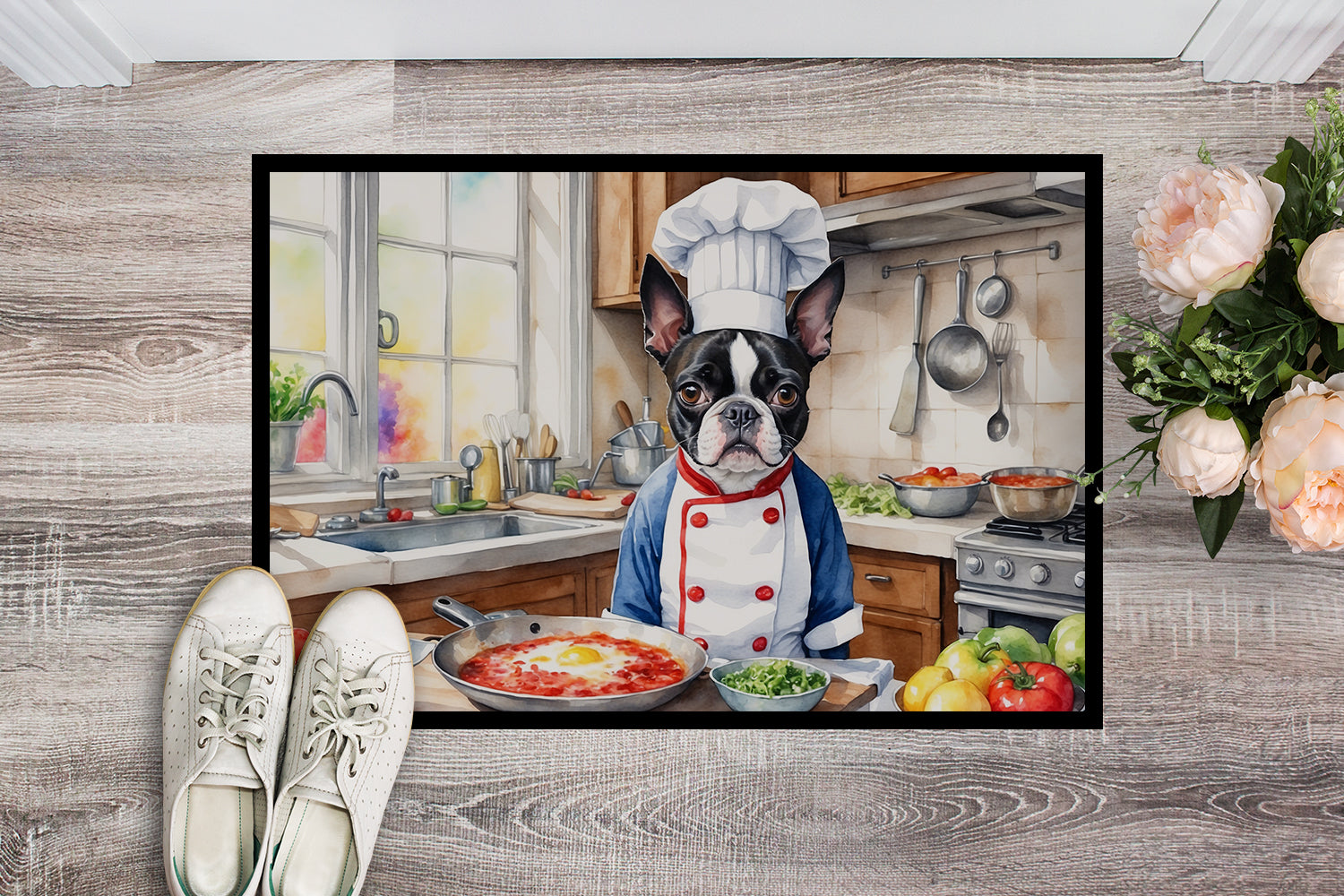 Buy this Boston Terrier The Chef Doormat