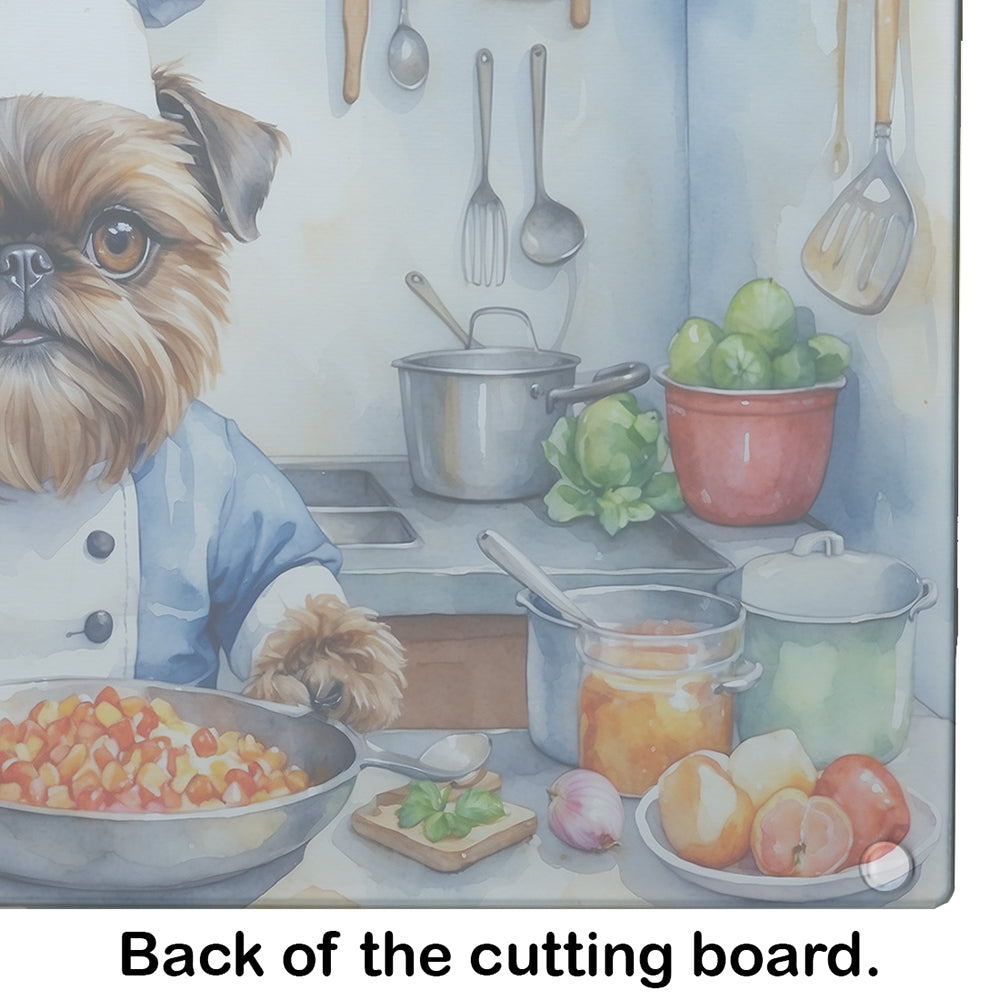 Brussels Griffon The Chef Glass Cutting Board