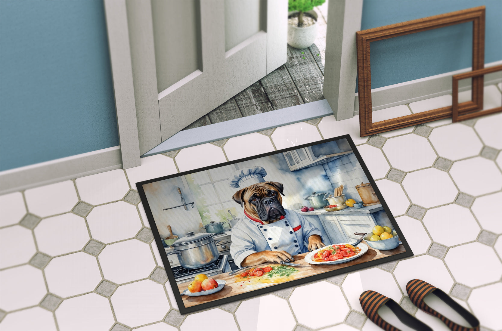 Bullmastiff The Chef Doormat