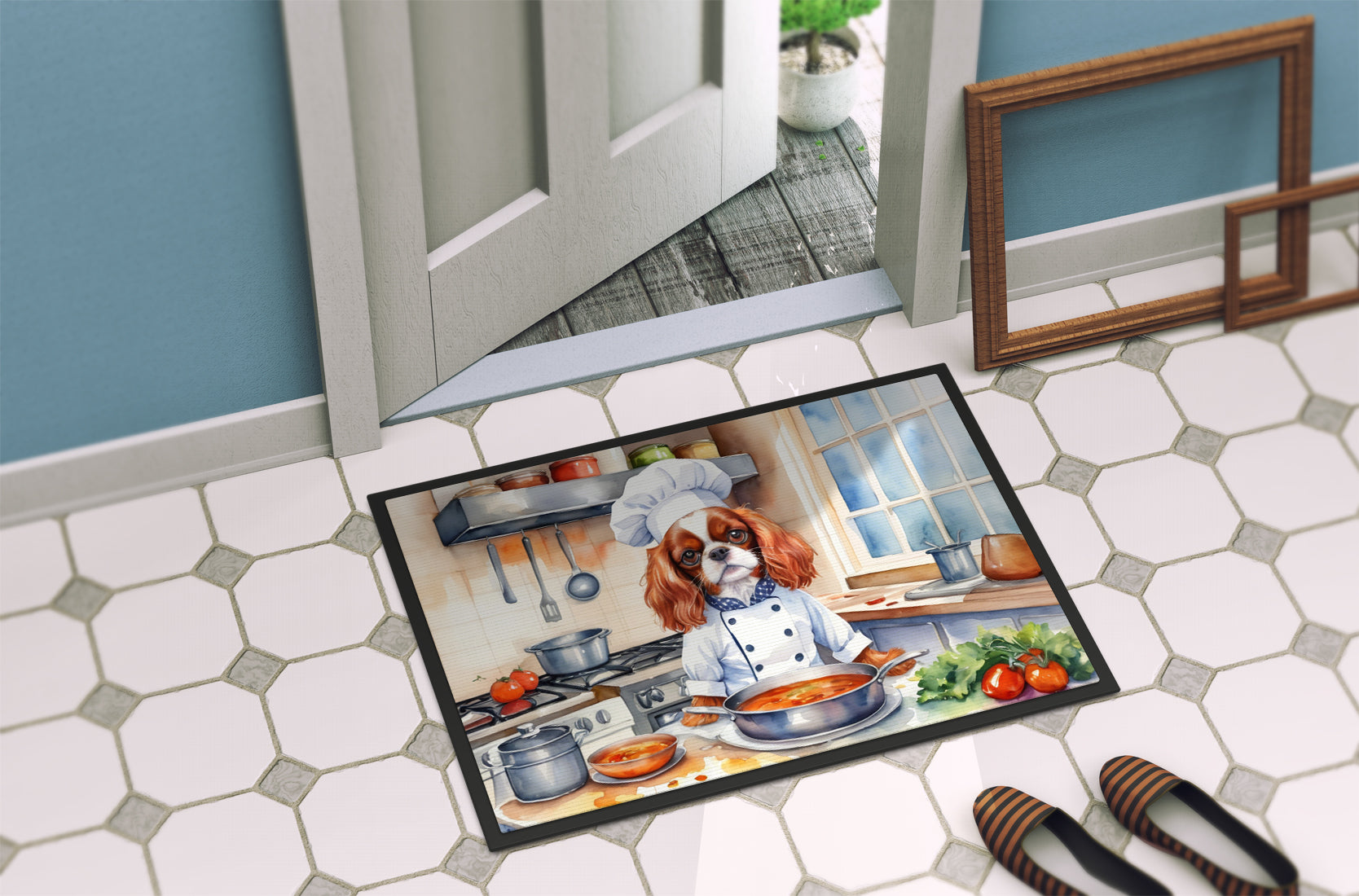 Cavalier Spaniel The Chef Doormat