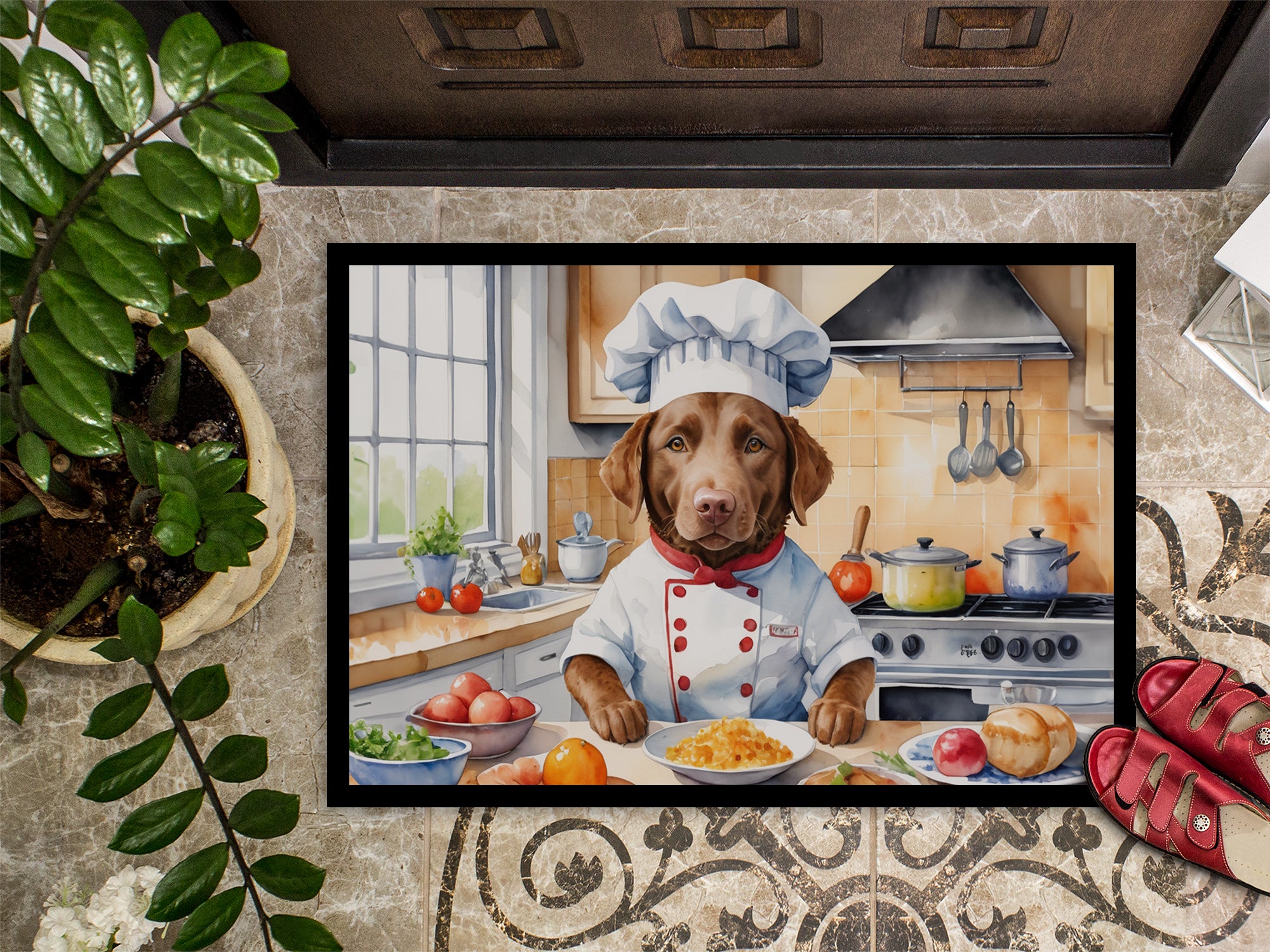 Chesapeake Bay Retriever The Chef Doormat