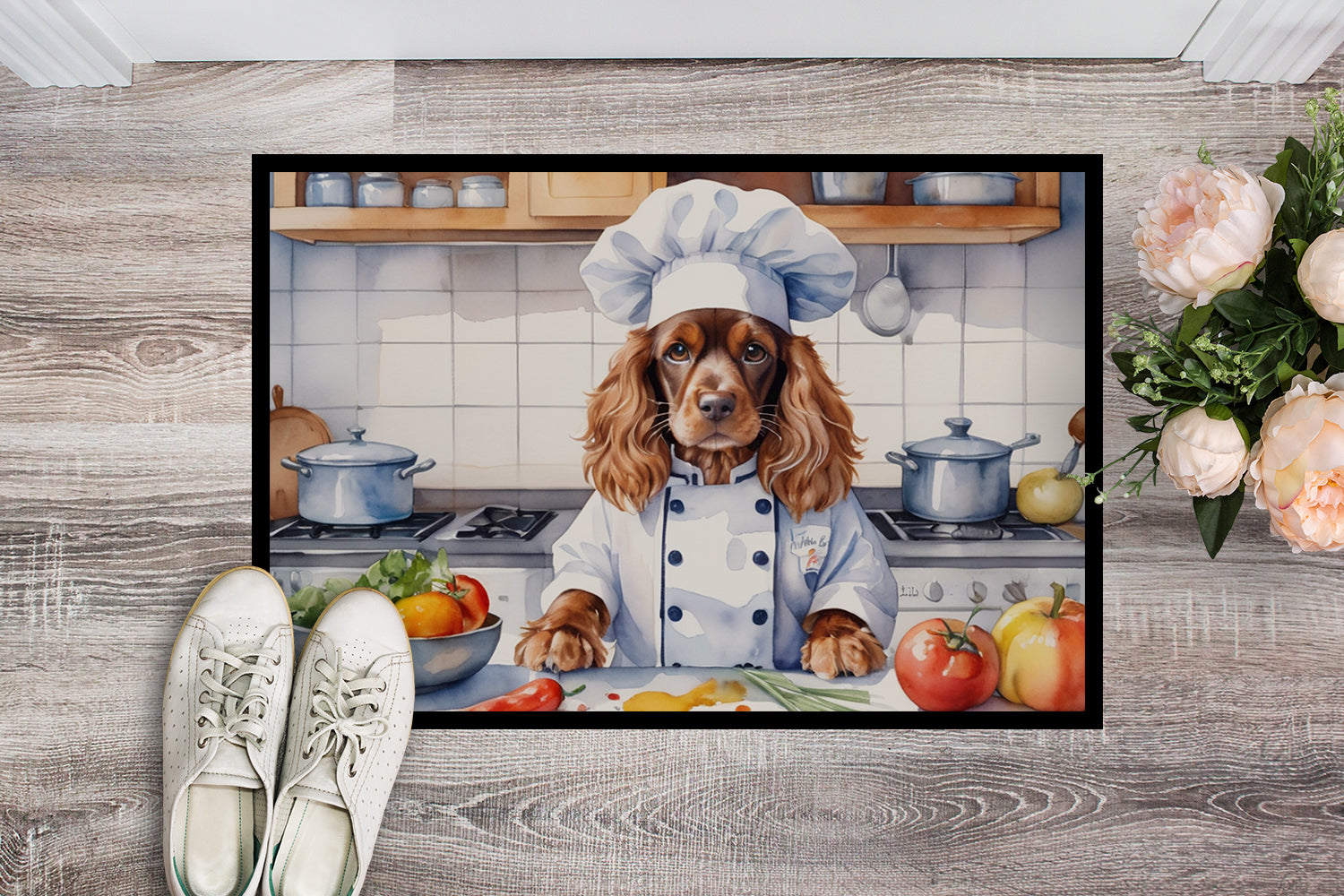 Buy this English Cocker Spaniel The Chef Doormat