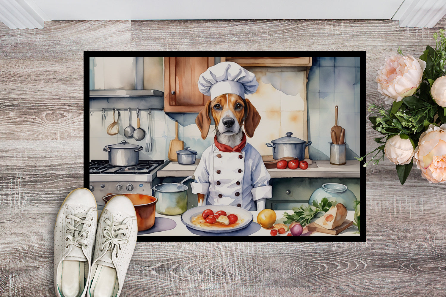 English Foxhound The Chef Doormat