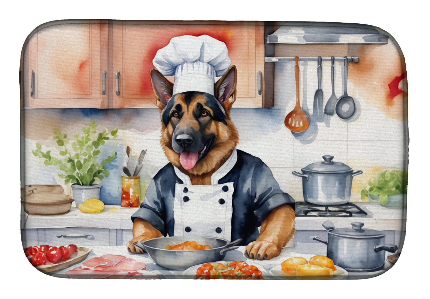 Buy this German Shepherd The Chef Dish Drying Mat