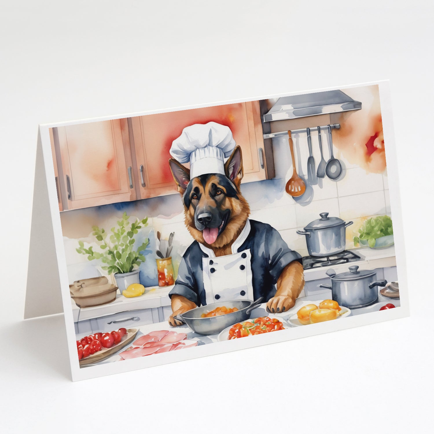 Buy this German Shepherd The Chef Greeting Cards Pack of 8