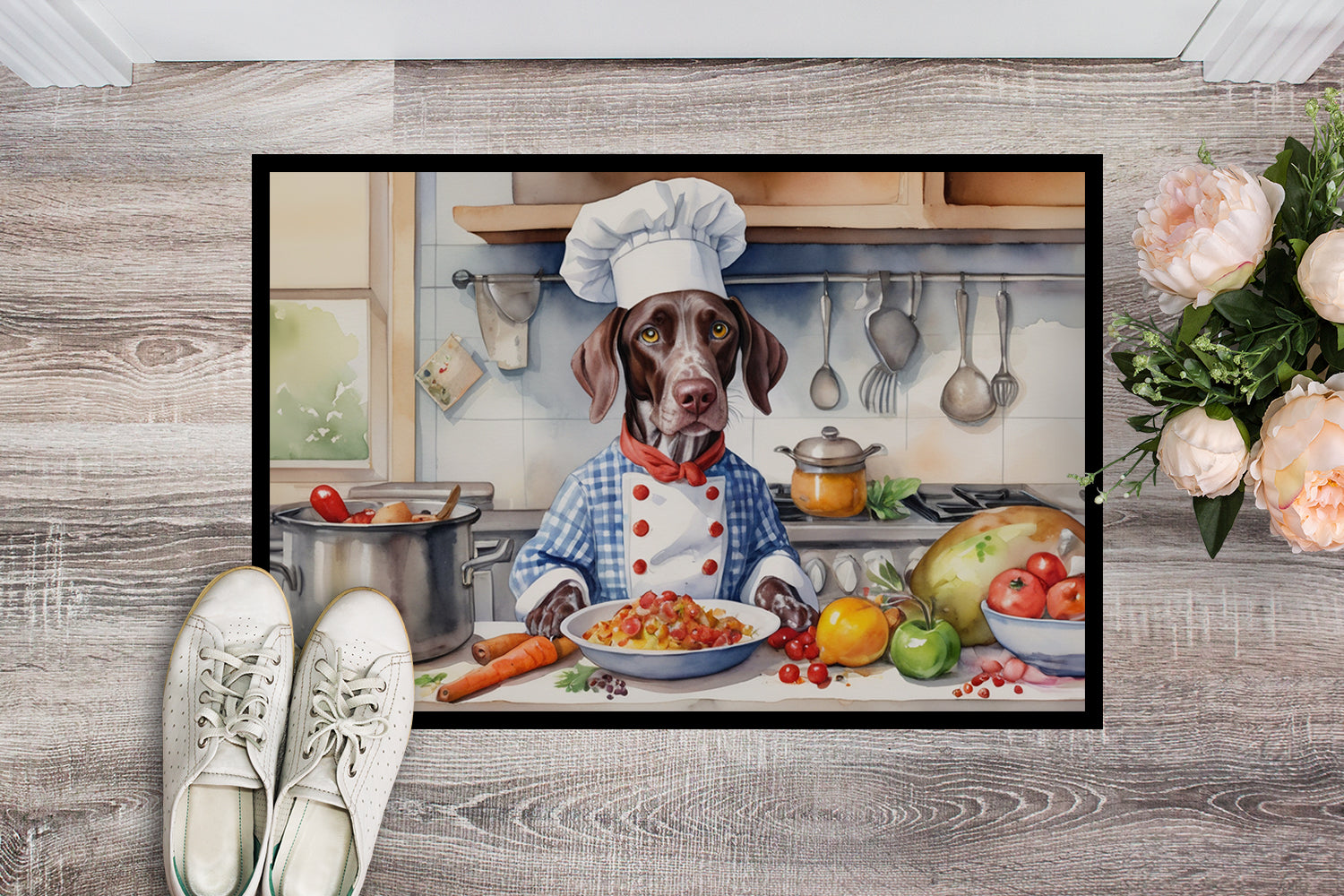 German Shorthaired Pointer The Chef Doormat