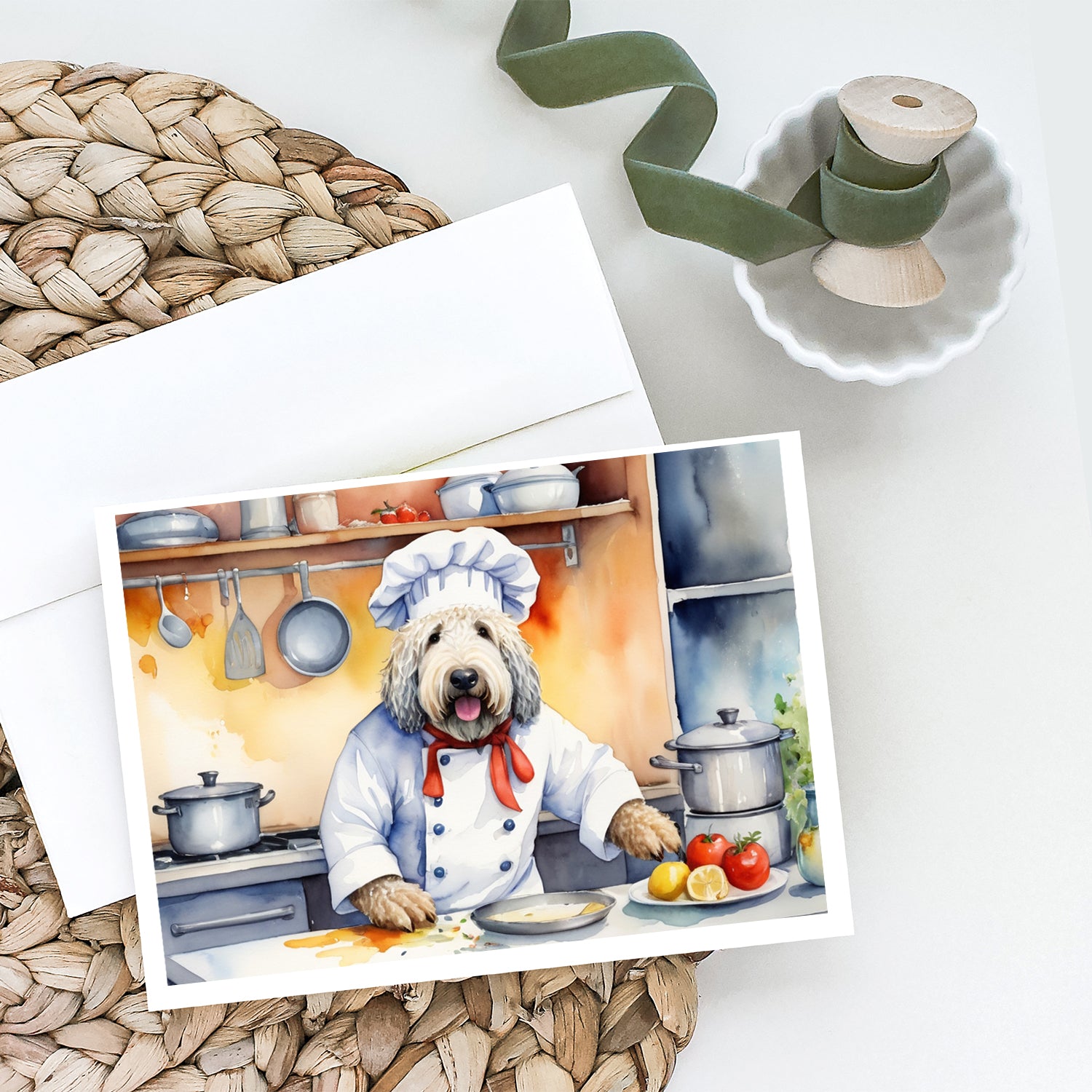 Buy this Komondor The Chef Greeting Cards Pack of 8