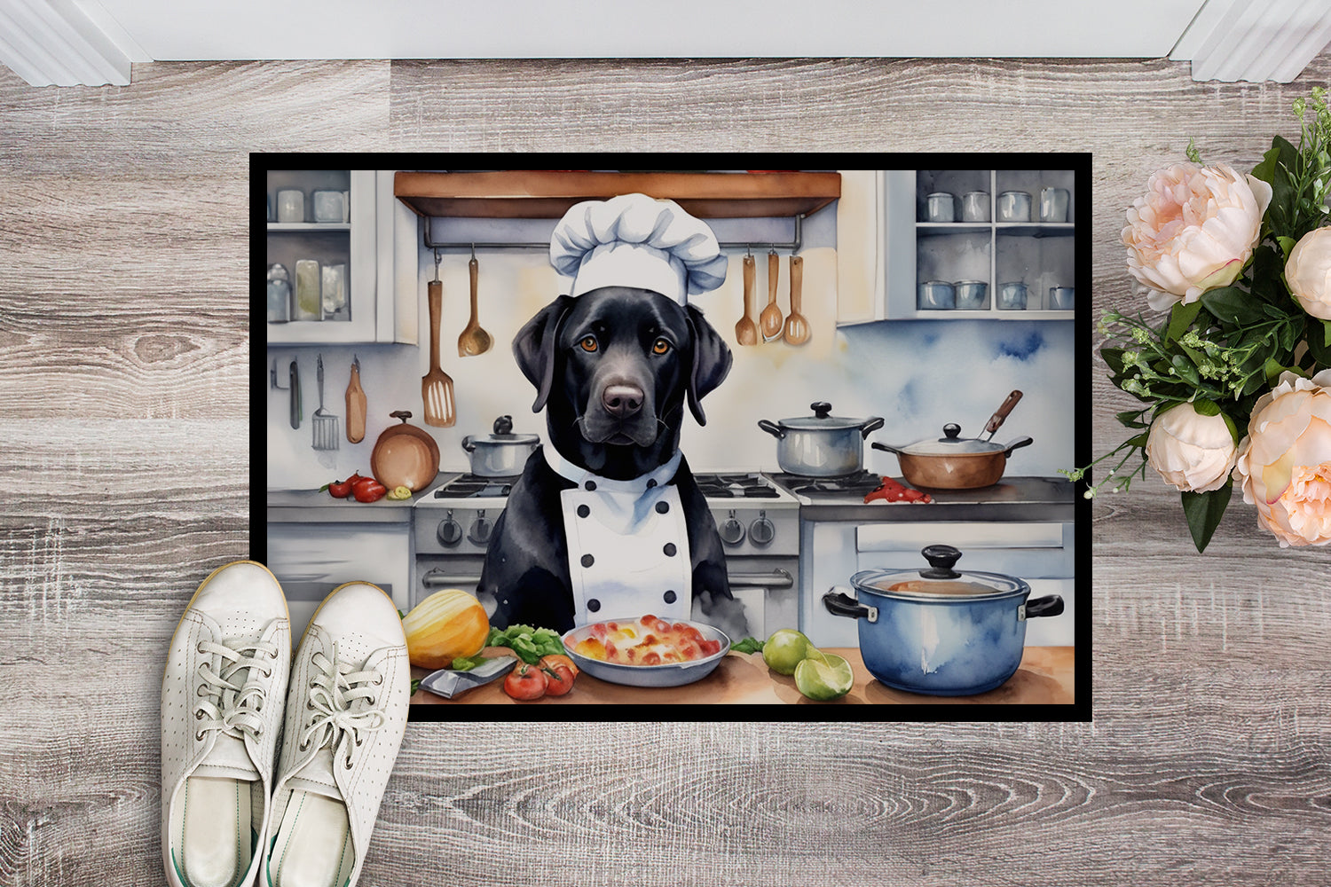 Buy this Black Labrador Retriever The Chef Doormat