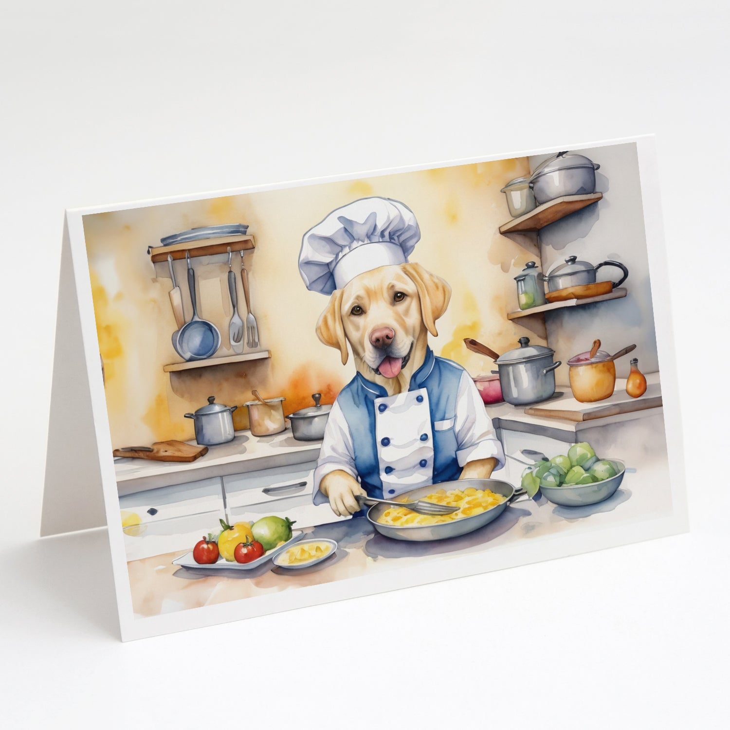 Buy this Yellow Labrador Retriever The Chef Greeting Cards Pack of 8